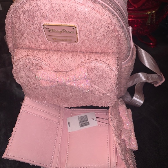 millennial pink disney backpack